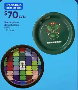 Walmart Fifa set de platos desechables oferta