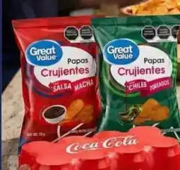 Walmart Great value papas crujientes oferta