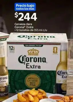 Walmart Corona extra cerveza clara oferta