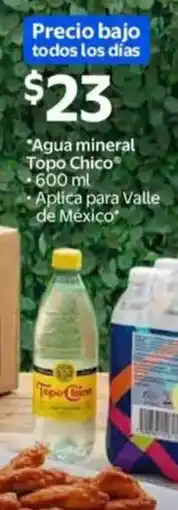Walmart Agua mineral topo chico oferta