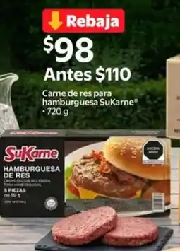 Walmart Sukarne carne de res para hamburguesa oferta
