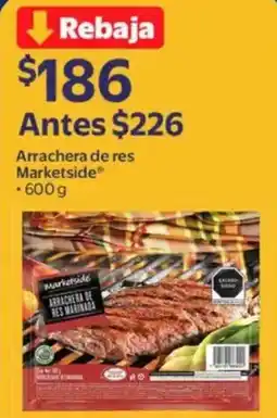 Walmart Marketside arrachera de res oferta