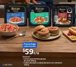 Walmart Dolores Carne para hamburguesa de atún oferta