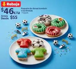 Walmart Paquete de donas bombón o berlinesas oferta