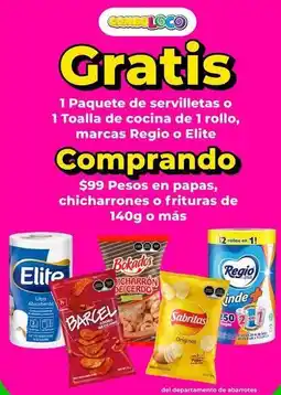 HEB Regio - 1 paquete de servilletas o 1 toalla de cocina de 1 rollo oferta