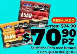 HEB Fud - salchicha para asar natural o con queso 800 g hcf oferta