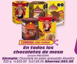 Soriana Híper Abuelita - chocolate en polvo granulado oferta