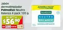 Soriana Híper Palmolive - jabón dermolimpiador neutro balance 4 pack oferta