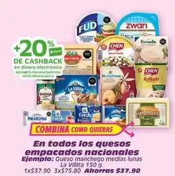 Soriana Híper Noche buena - quesos empacados nacionales oferta