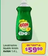 Soriana Híper Axion - líquido lavatrastes limón oferta