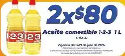 Tiendas Neto Julio - aceite comestible 1-2-3 oferta