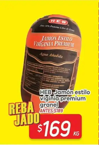HEB Heb jamón estilo virginia premium oferta