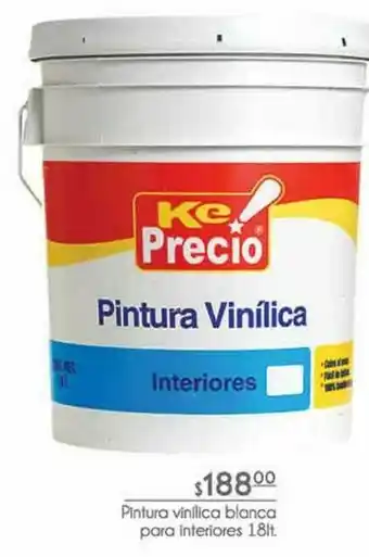 Fresko Pintura vinílica blanca exteriores 1.8lt oferta