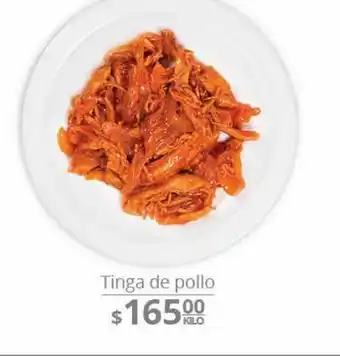 La Comer Tinga de pollo kg oferta
