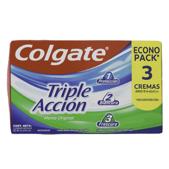 Alsuper Pasta dental colgate triple acción 3/66ml oferta