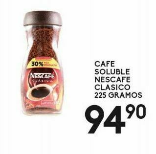 Alsuper Café soluble nescafe clasico 225g oferta