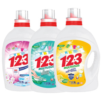 Alsuper Detergente ·123 ó ·viva 3 litros a escoger oferta