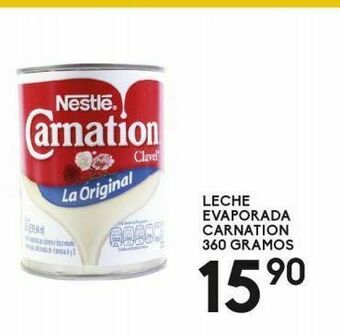 Alsuper Leche evaporada carnation 360g oferta