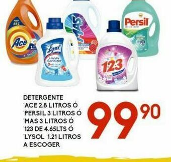 Alsuper Detergente ace 2,8l o persil 3l oferta