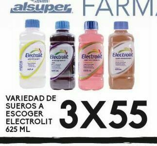 Sueros electrolit 625ml a escoger x3
