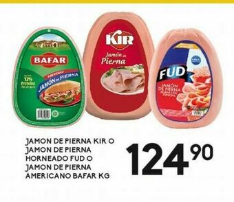Alsuper Jamón de pierna kir o jamón de pierna horneado fud kg oferta