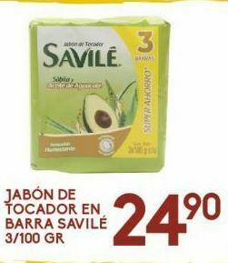 Alsuper Jabón de tocador en barra savilé 3/100g oferta