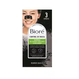 Farmacias YZA BIORE BANDITAS DE CARBON 3 PACK oferta