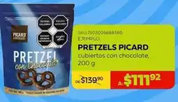DelSol Picard - pretzels picard cubiertos con chocolate oferta