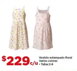 Bodega Aurrerá Vestido estampado floral varios colores oferta