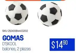 Woolworth Gomas d'skool balones oferta