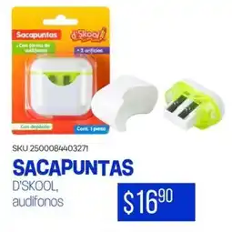 Woolworth Sacapuntas d'skool, audifonos oferta