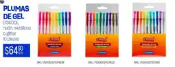 Woolworth Plumas de gel d'skool, neón, metálicos o glitter oferta