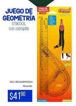 Woolworth Juego de geometría d'skool, con compás oferta
