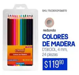 Woolworth Redondo colores de madera d'skool oferta