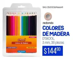 Woolworth Colores de madera d'skool oferta