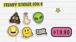 Woolworth Trendy sticker con 6 oferta