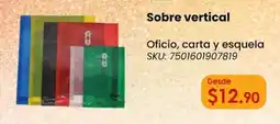 Woolworth Sobre vertical oficio, carta y esquela oferta
