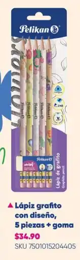 Woolworth Lápiz de grafito con diseño oferta