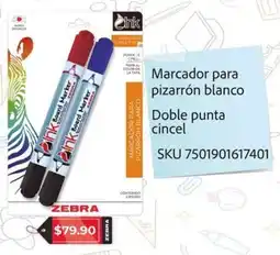 Woolworth Marcador para pizarrón blanco doble punta cincel oferta