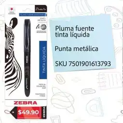 Woolworth Pluma fuente tinta líquida punta metálica oferta
