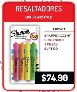 Woolworth Sharpie resaltadores accent oferta