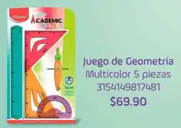 Woolworth Juego de geometría multicolor oferta