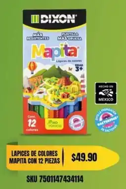Woolworth Lapices de colores mapita oferta