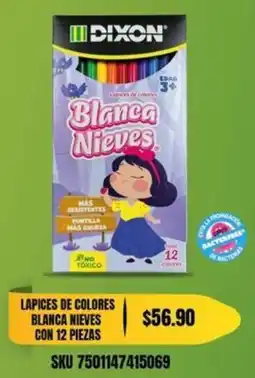 Woolworth Lapices de colores blanca nieves oferta