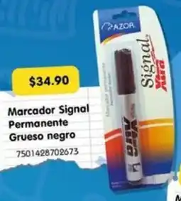 Woolworth Marcador signal permanente grueso negro oferta