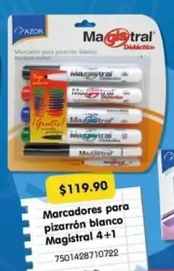 Woolworth Marcadores para pizarrón blanco magistral 4+1 oferta