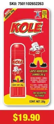 Woolworth Kole lápiz adhesivo jumbo oferta
