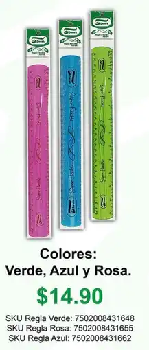 Woolworth Verde, azul y rosa oferta