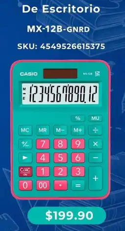 Woolworth Casio de escritorio MX-12B-GNRD oferta