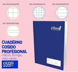 Woolworth Cuaderno cosido profesional d'skool oferta